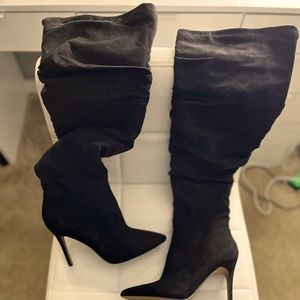 Jessica Simpson over the knee high heel suede boots never worn